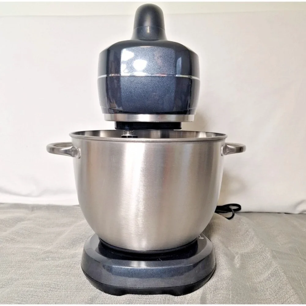 Hamilton Beach 7 Speed Stand Mixer 63394 Metallic Black Bowl and Cover